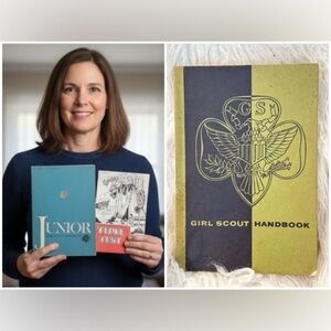 Lot GIRL SCOUT Vintage 50s/60s Junior & Regular Handbooks, 2 Copies Teepee Test
